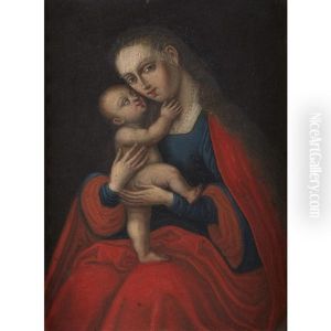 Madonna And Child by Adriaen Isenbrant