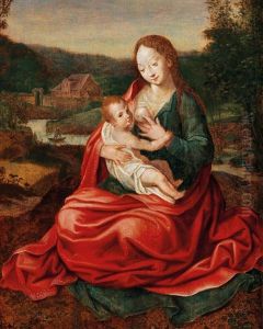 The Flight Into Egypt by Adriaen Isenbrant