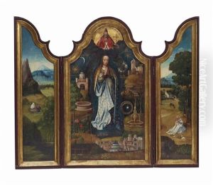 Triptyque De La Vierge Des Litanies by Adriaen Isenbrant