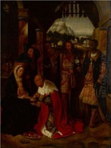 Adoration Of The Magi by Adriaen Isenbrant