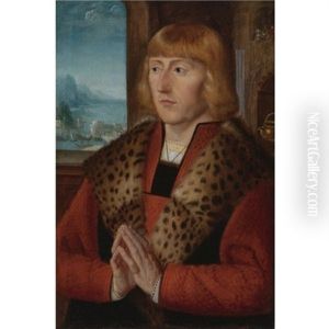 Portrait Of A Gentleman, A Member Of The Hillensberger Family by Adriaen Isenbrant