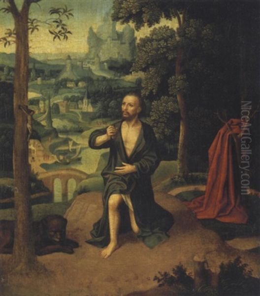 Saint Jerome Dans Un Paysage - view 1