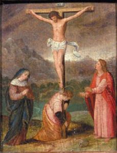 The Crucifixion by Adriaen Isenbrant