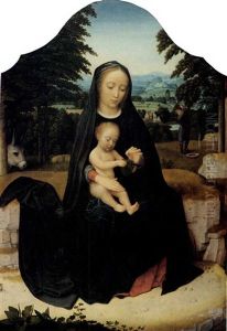 The Rest On The Flight Into Egypt by Adriaen Isenbrant