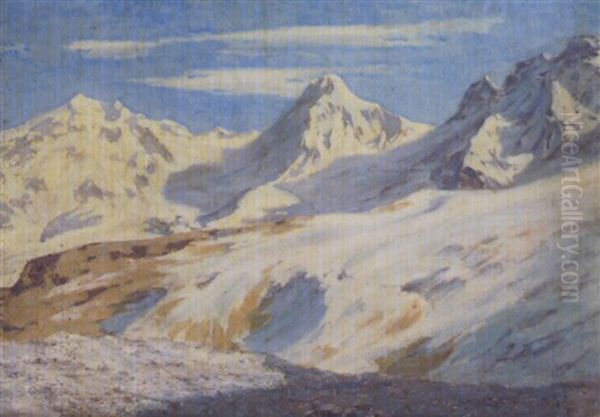 Schneebedeckte Hochgebirgslandschaft - view 1