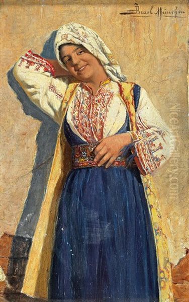 Young Girl In Traditional Costume - view 1