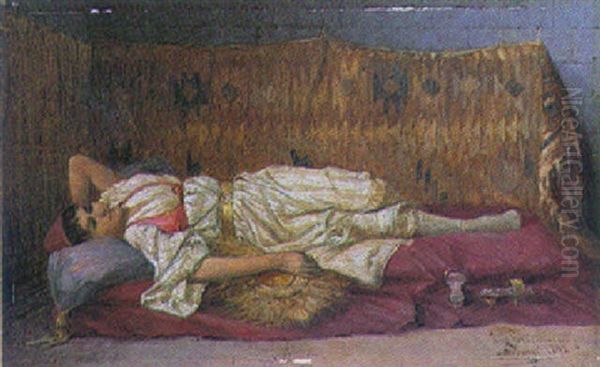 Young Girl Reclining - view 1