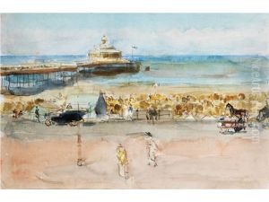 Sonniger Strand Bei Scheveningen
