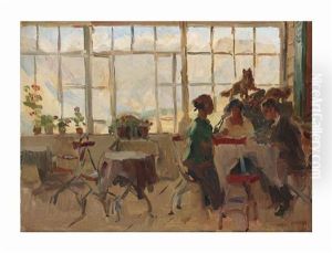 Dinner In A Pension In Pontresina, Switzerland