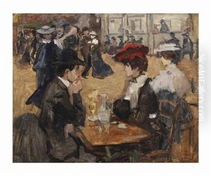 Cafe Dansant, Moulin De La Galette, Paris by Isaac Lazarus Israels
