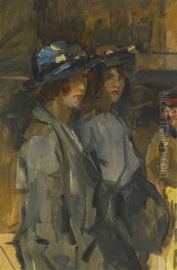 Two Cockney Girls by Isaac Lazarus Israels