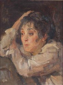 Portrait Of Nelly Bodenheim by Isaac Lazarus Israels