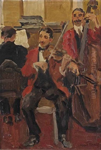 String Musicians At 'le Perroquet', Paris - view 1