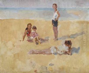 A Family On The Beach A Family On The Beach