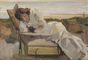 An Afternoon Rest In The Dunes by Isaac Lazarus Israels