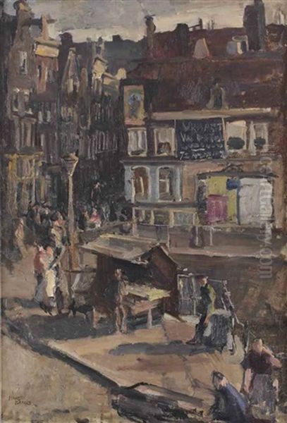 A Bustling Day Near The Haarlemmersluis, Amsterdam - view 1