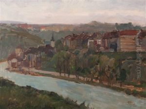 View Of Bern Situated On The River Aare