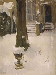 The Artist's Garden At The Koninginnegracht In Winter, The Hague