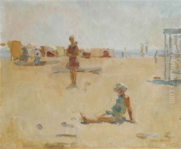 Bathers On The Beach Of Viareggio, Italy - view 1