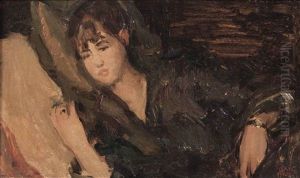 Resting Girl by Isaac Lazarus Israels