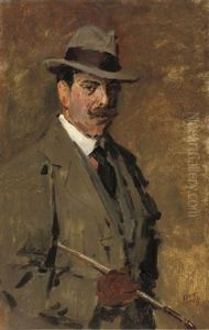 Portrait Of A Gentleman Holding A Riding-crop (max Lieberman?) Portrait Of A Gentleman Holding A Riding-crop (max Lieberman?)