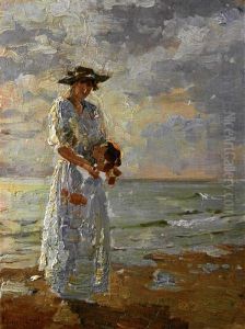 Dame Am Strand by Isaac Lazarus Israels