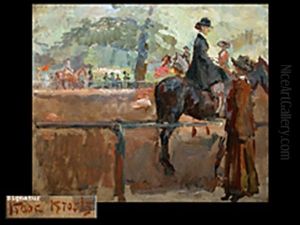 Amazone Im Hyde Park by Isaac Lazarus Israels