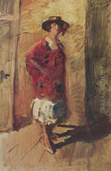 Portrait Of An Actress In A Hat - view 1
