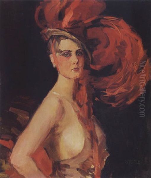 A Revue Girl (la Cocotte) At The Scala, The Hague - view 1