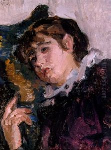 Meisjesportret by Isaac Lazarus Israels