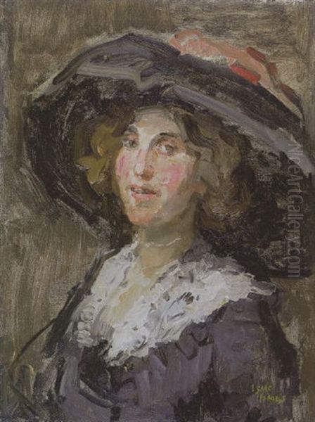 Portret Van Een Jonge Dame Met Hoed - view 1
