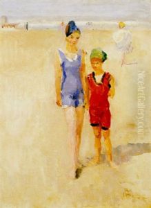 Bathers On The Beach, Viareggio