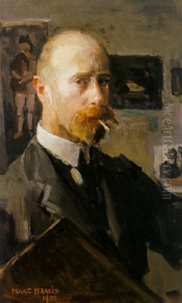 A Self Portrait With Palette - view 1