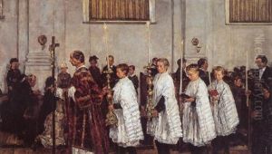 Processie In De Oud-katholieke Kerk Te Den Haag