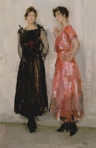 Twee Mannequins by Isaac Lazarus Israels
