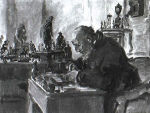 Der Kunstsammler by Isaac Lazarus Israels