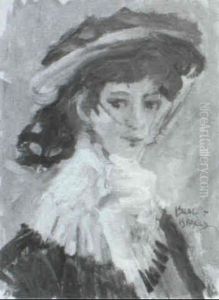 Young Girl In A Bonnet by Isaac Lazarus Israels