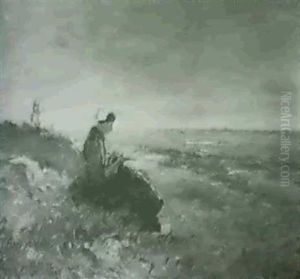 Frau Am Strand