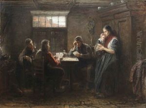 Jour De Repos: The Card Players by Jozef Israels