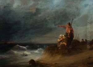 Ship In Distress by Jozef Israels