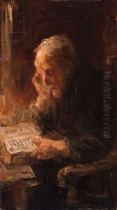 Biblical Literature by Jozef Israels