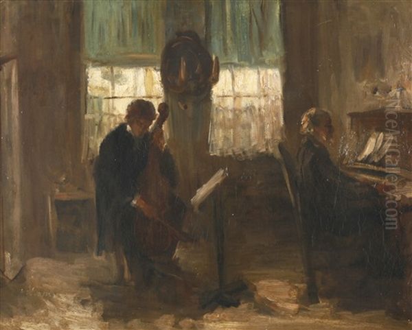 Interior With Two Musicians - view 1