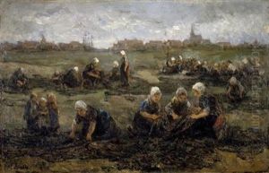 The Net Menders by Jozef Israels
