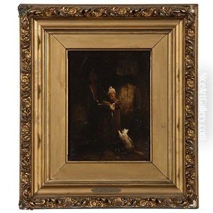 Infant And Cat by Jozef Israels