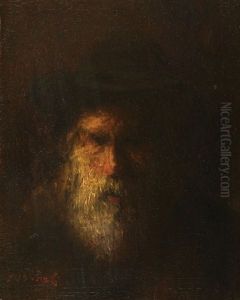 Portrait Of A Rabbi by Jozef Israels