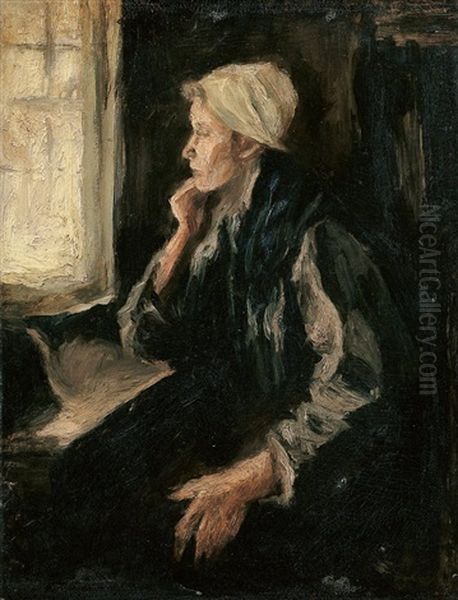 Interieur Mit Einer Frau Am Fenster - view 1