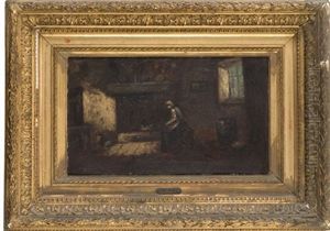 Figures In A Room by Jozef Israels