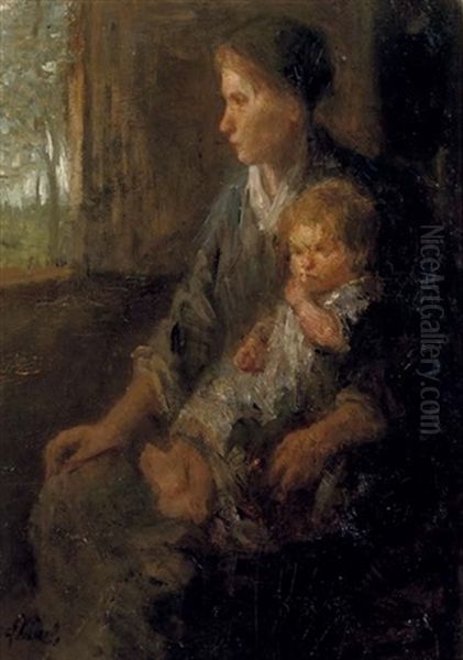 Onzekerheid - On Mother's Knee - view 1