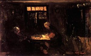 The Evening Meal by Jozef Israels