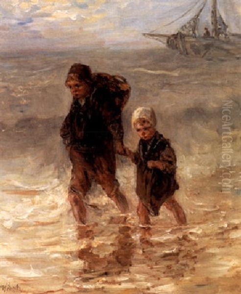 Children On The Beach - view 1